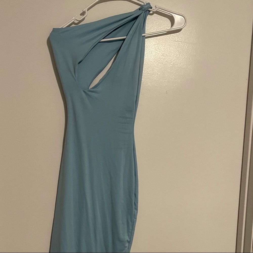 Baby blue dress